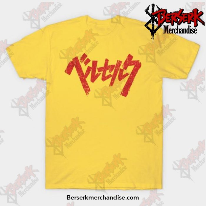 Berserk Kanji T-Shirt Yellow / S