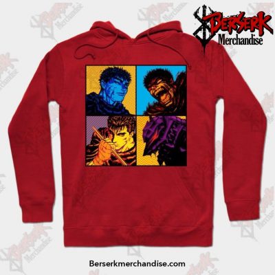 Top 7 Berserk Hoodies - Berserk Pop Art Hoodie Red / S