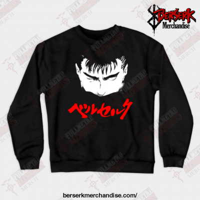 2021 Anime Berserk Guts Crewneck Sweatshirt Black / S