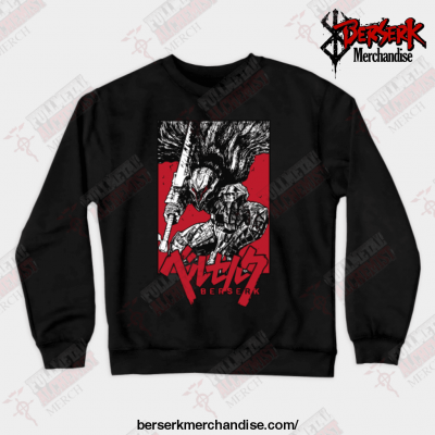 Anime Berserk Crewneck Sweatshirt Black / S