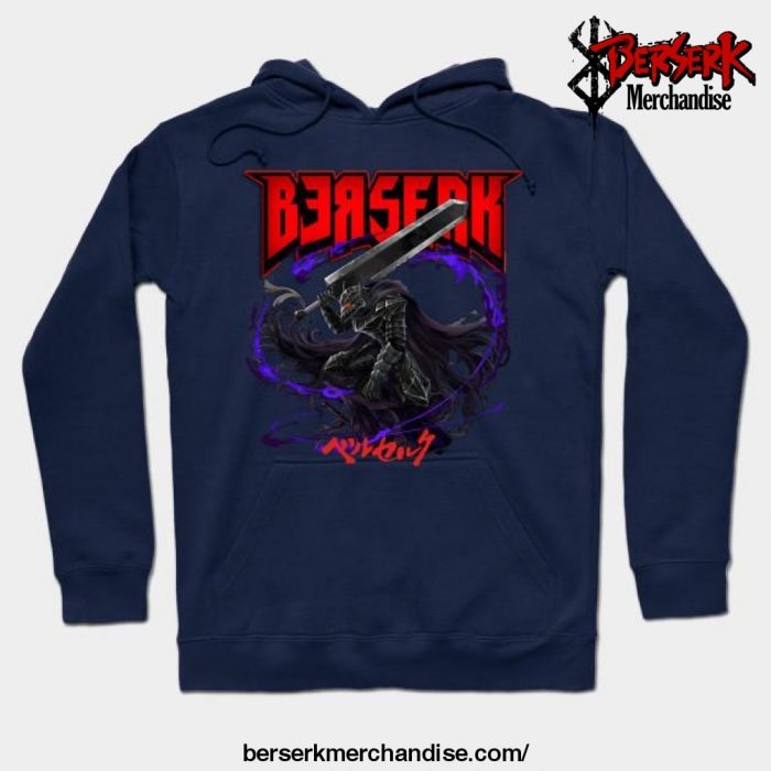 Berserk - Black Swords Hoodie Navy Blue / S