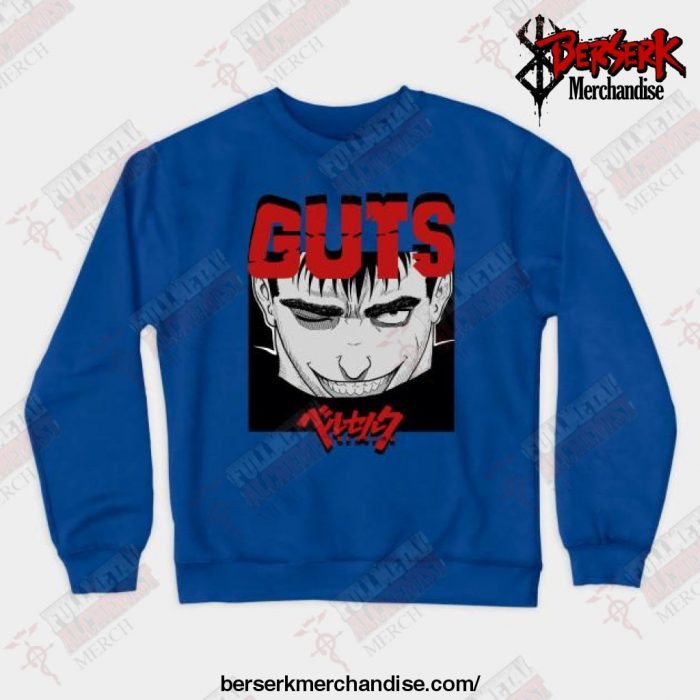 Guts Anime Crewneck Sweatshirt Blue / S