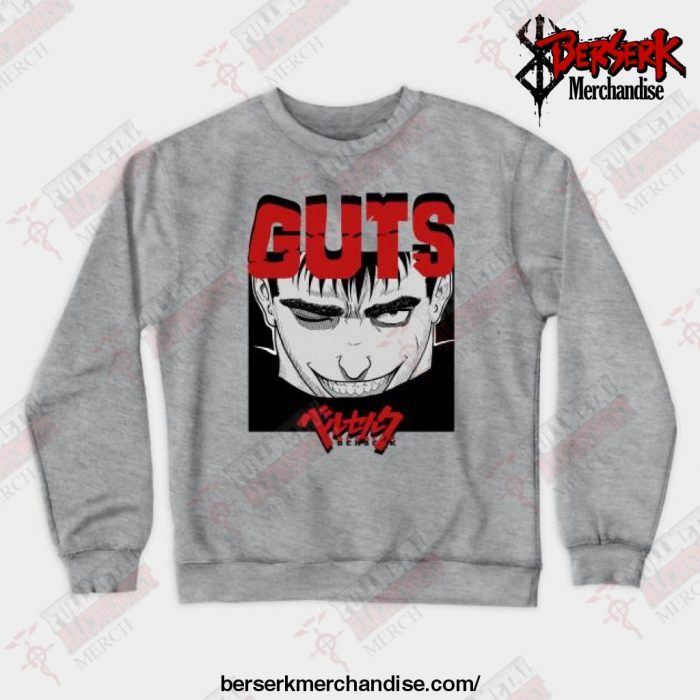 Guts Anime Crewneck Sweatshirt Gray / S