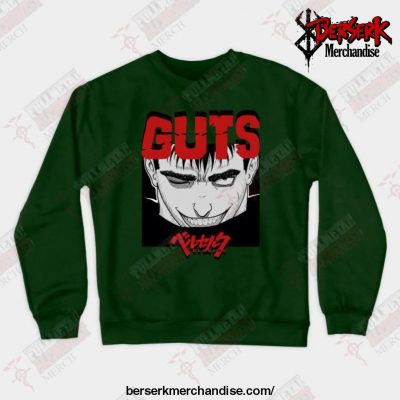 Guts Anime Crewneck Sweatshirt Green / S