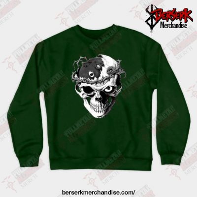 Skull Berserk Anime Crewneck Sweatshirt Green / S