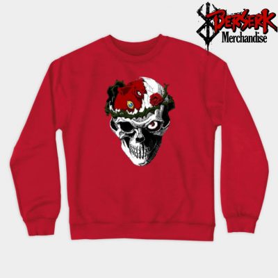 Berserk Skull Sweatshirt Red / S