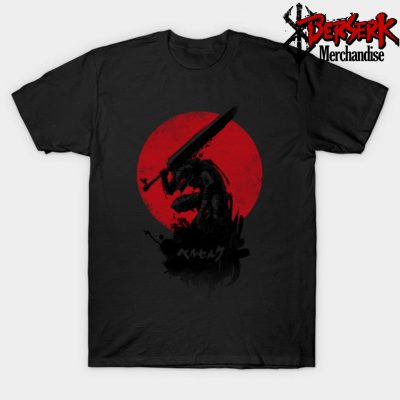 Red Sun Swordsman T-Shirt Black / S