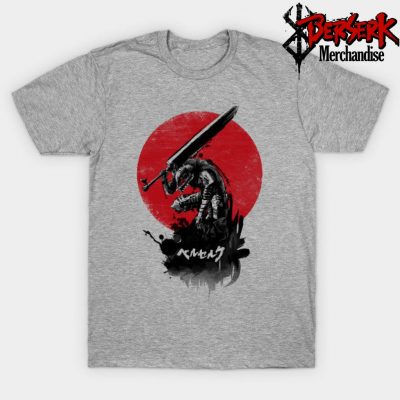 Red Sun Swordsman T-Shirt Gray / S