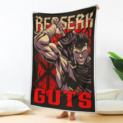 Berserk Guts Blanket Fleece Custom Berserk Anime Bedding 2 perfectivy com 650x 1 - Berserk Merchandise Store