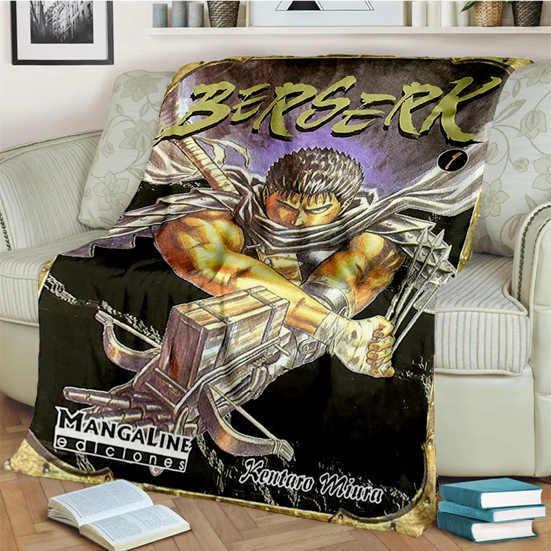 3D Calssic Berserk Anime HD Cartoon Blanket Soft Throw Blanket for Home Bedroom Bed Sofa Picnic 11 - Berserk Merchandise Store