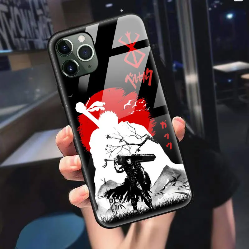 Anime Berserk Guts Phone Case For iPhone 15 Pro Max 14 Pro Max 11 12 13 - Berserk Merchandise Store