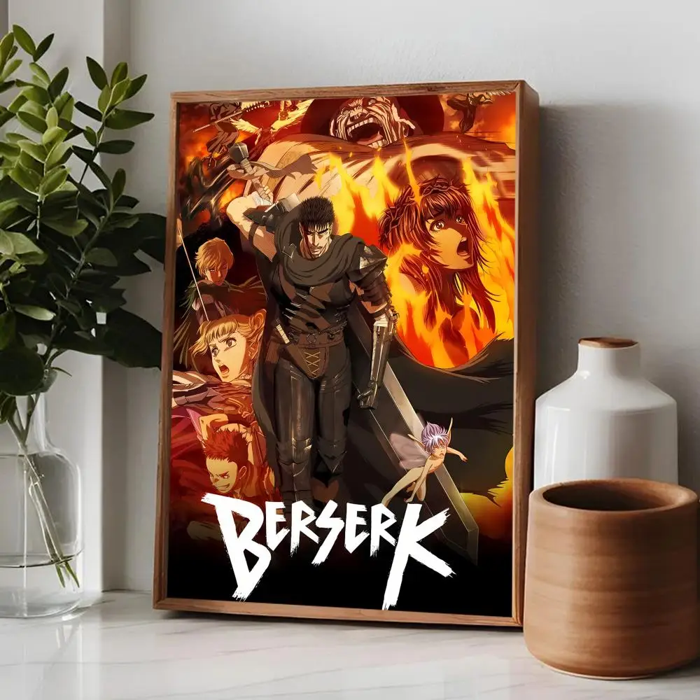 BERSERK Classic Vintage Posters HD Quality Wall Art Retro Posters for Home Room Wall Decor 4 - Berserk Merchandise Store