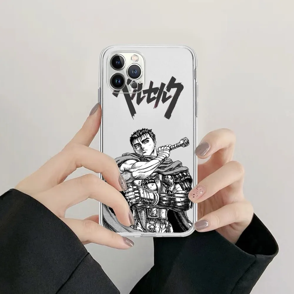 Berserk Guts Anime Phone Case For iPhone 14 13 12 11 Pro Max Mini X Xs 8 - Berserk Merchandise Store