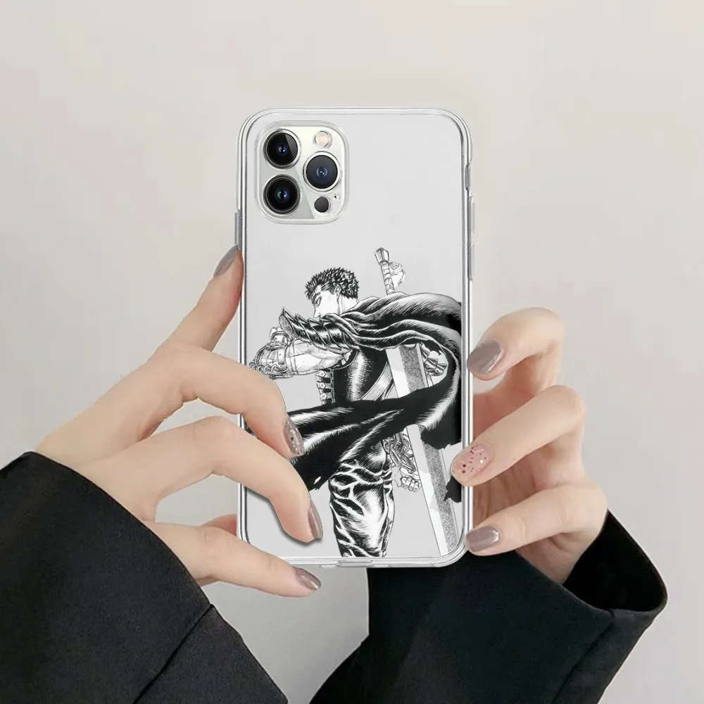 Berserk Guts Anime Phone Case For iPhone 14 13 12 11 Pro Max Mini X Xs - Berserk Merchandise Store