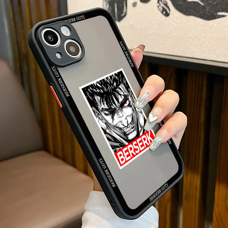 Berserk Guts Hot Anime Case For iPhone 14 13 12 Mini 11 Pro Max X XS 4 - Berserk Merchandise Store