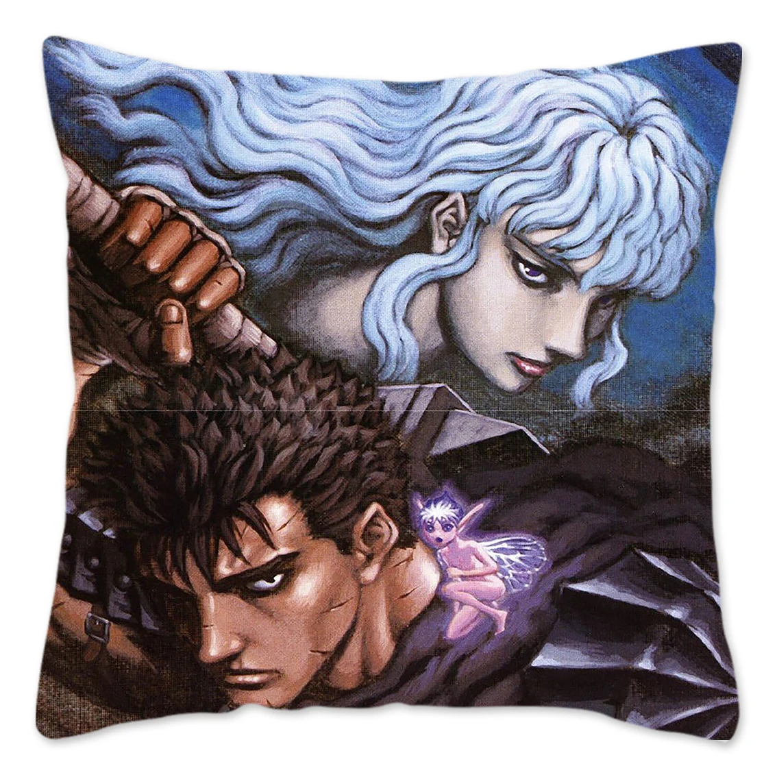 Retro Anime Berserk Pillow Case Manga Griffith Guts Throw Pillow Cover Resuable 100 Polyester Cushion Cover 5 - Berserk Merchandise Store